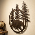 Bear Metal Sign, Forest Bear Wall Art, Rustic Cabin Decor, Outdoor Met
