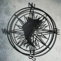 Marlin Compass Metal Sign, Swordfish Compass Wall Art, Nautical Fishin