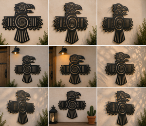 Native American Eagle Metal Sign, Southwest Thunderbird Wall Art, Trib