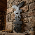 Eagle Wolf Bear Metal Sign, Wildlife Totem Wall Art, Native American A